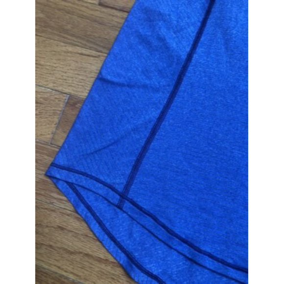 Lululemon Wild Tank Top Heathered Sapphire Blue Mini Coast Camo Built In Bra 8 - Picture 3 of 9
